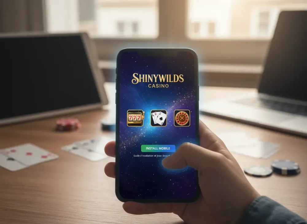 Shinywilds app guide d'installation et jeux de casino mobile